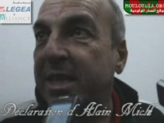 la joie + les déclarations d'alain michel fin de match