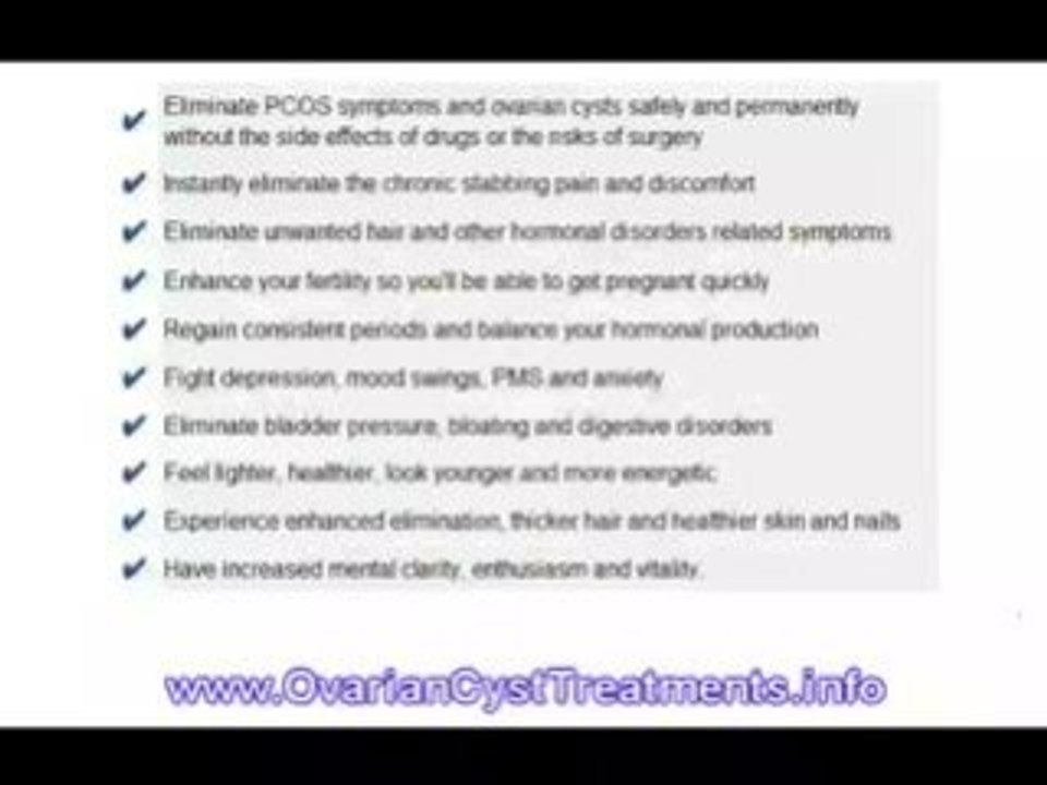 Treatment Of Ovarian Cysts Treatment For Ovarian Cysts