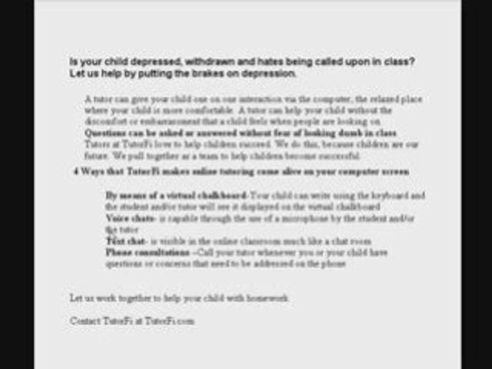 Homework help tools used in Online Tutoring