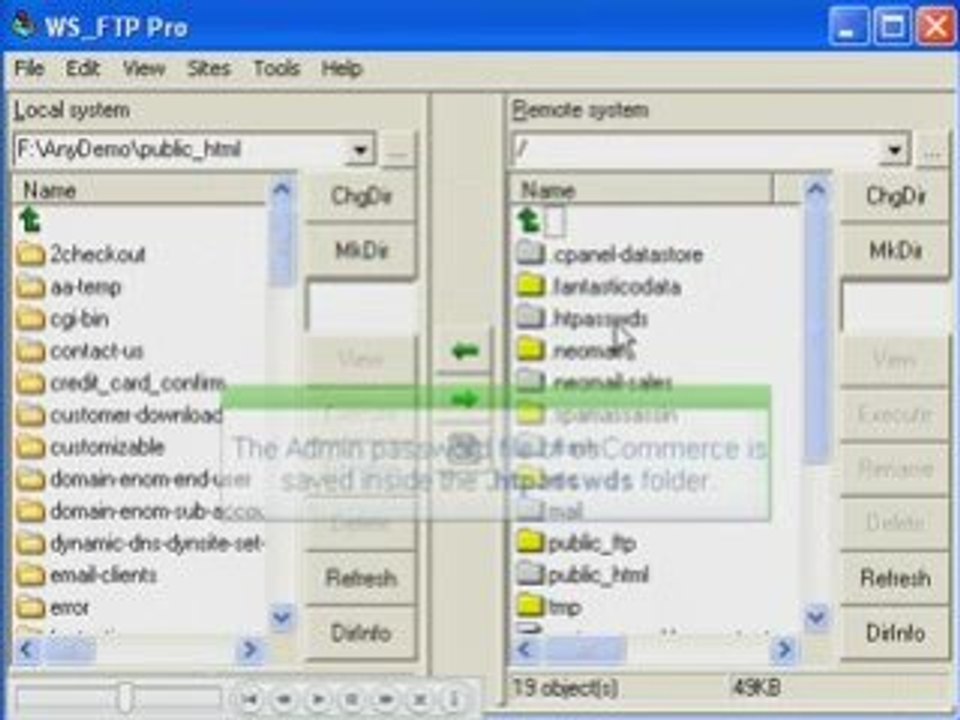 osCommerce Video Tutorial: Reset admin login password