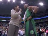 NBA Cheryl Miller spoke with Ray Allen regarding KG's injury