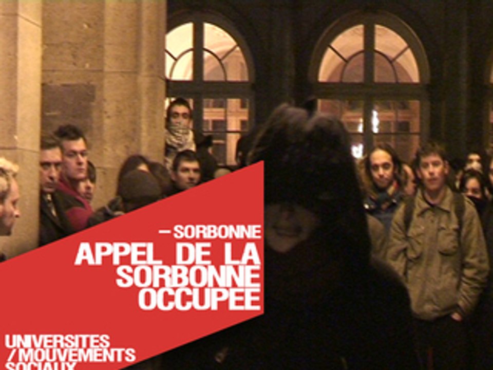 Appel de la Sorbonne occupee
