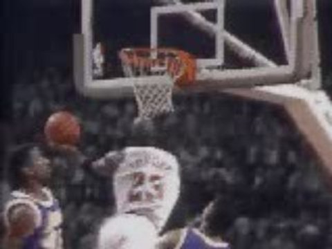 NBA - Michael Jordan - Chicago Bulls vs Los Angeles Lakers