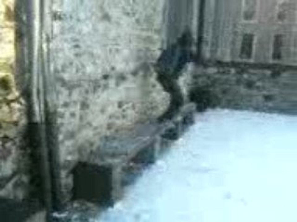 Glisse sur un banc