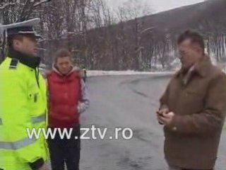Accident pe Meses în Zalău, Salaj, România - 21 februarie