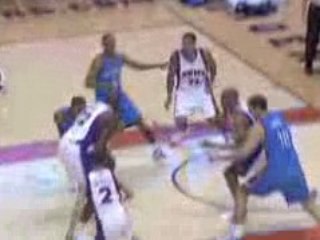 NBA The Big Cactus rips this ball right out of Earl Watson's