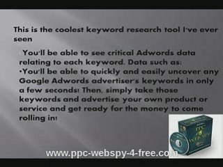 Get Top Web Marketing Results Fast !! Try PPC Webspy FREE!!
