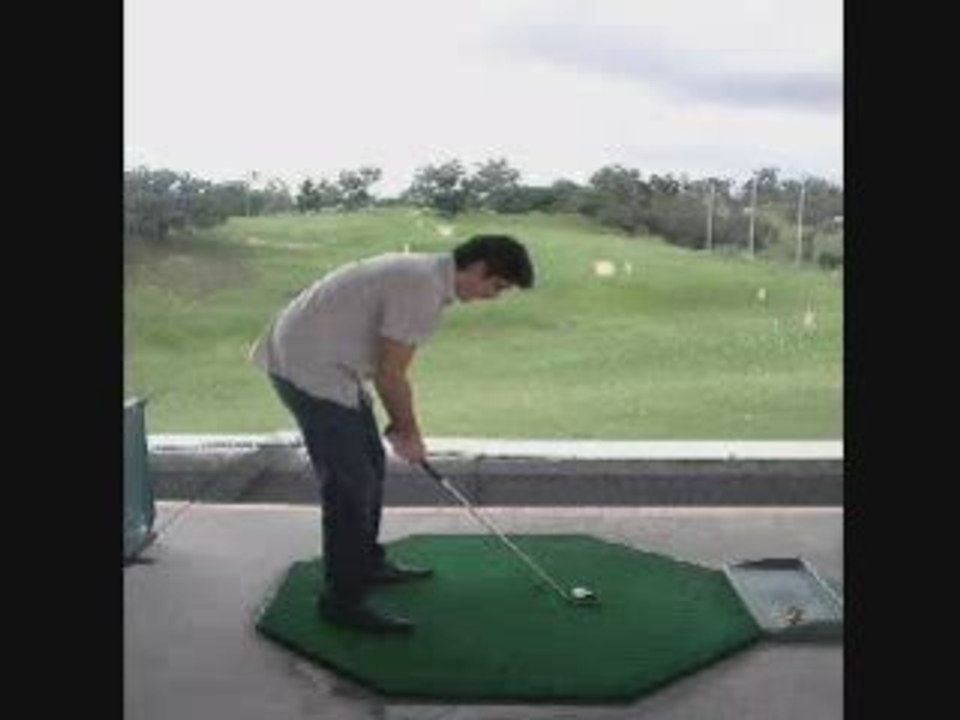Adrien et Felix golfant