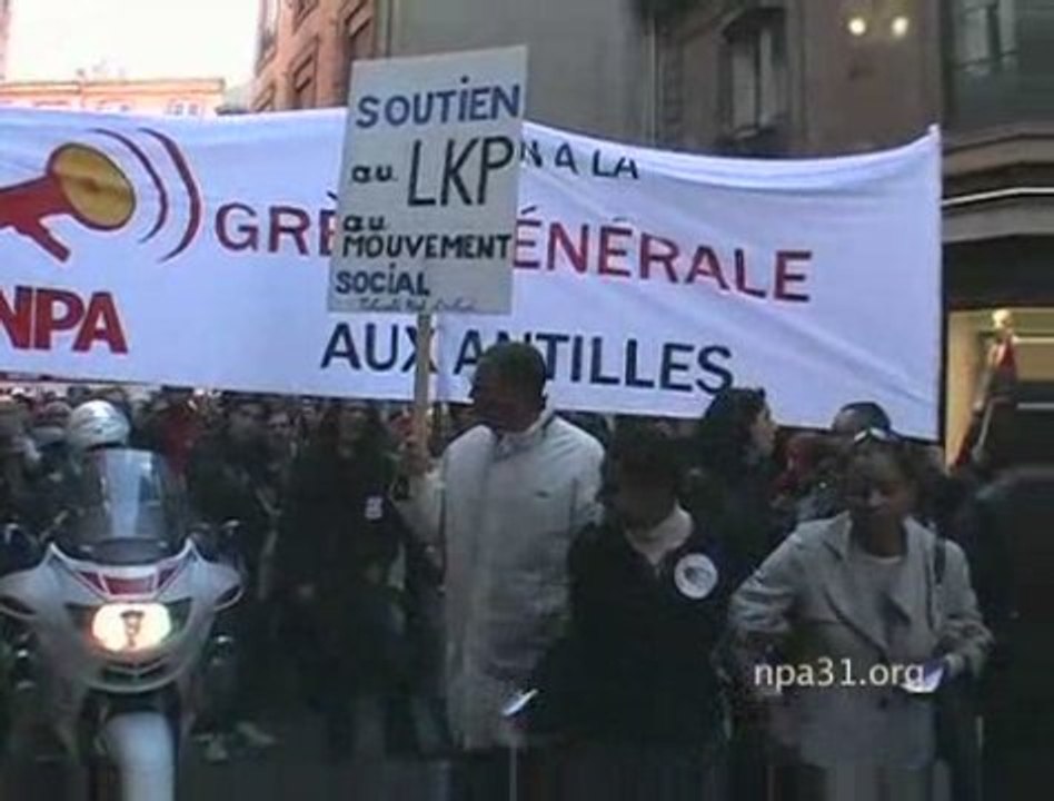 Manif solidarité Antilles... Toulouse
