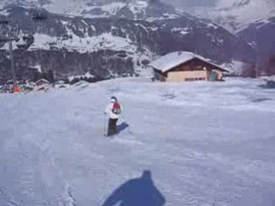 cucul fait du ski