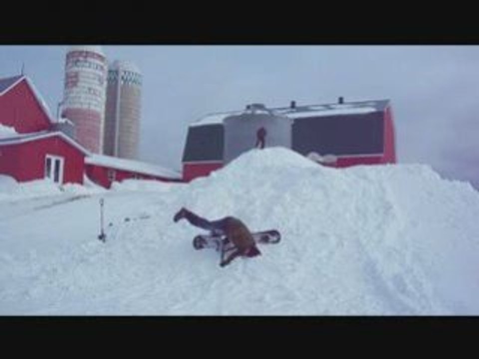 Snowscoot spinejump session