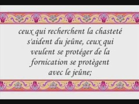 Restez chastes fréres et soeurs