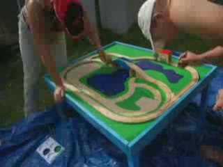 Atelier bricolage : train en bois