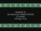 Coran sourate 042 la consultation ( As-Sura ) jaber vostfr