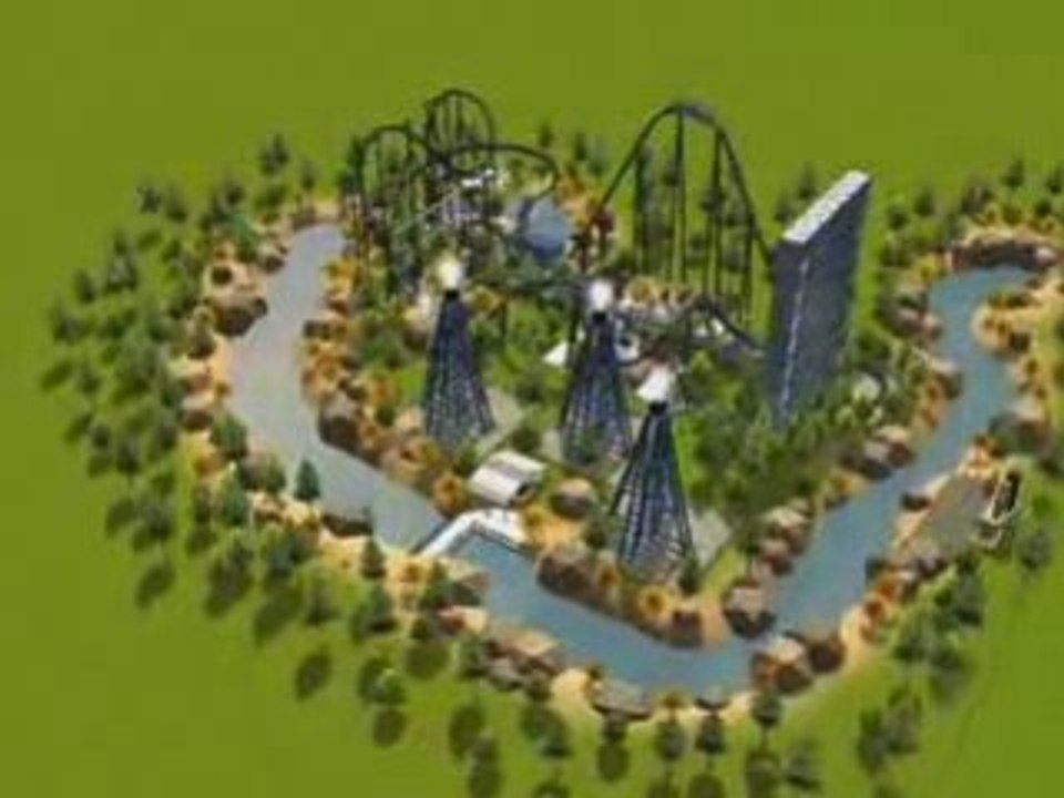 RCT3: Hybrid coaster--Infra Blue Concept