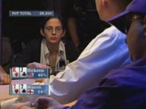Poker EPT 2 Monte Carlo Dirksen re raises Mason off pot