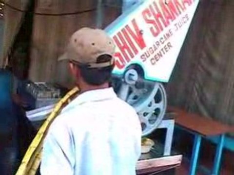 Vendeur de jus de canne à sucre à Goa