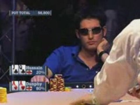 Poker EPT 2 Monte Carlo Dunphy survives all in vs Hussain