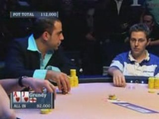 Poker EPT 2 Monte Carlo  Ben Grundy eliminated in 9th place