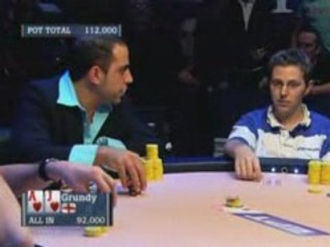 Poker EPT 2 Monte Carlo Ben Grundy eliminated in 9th place