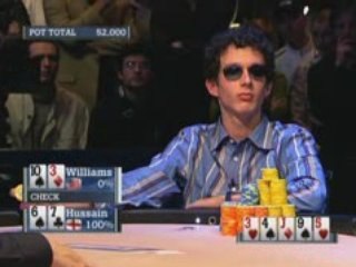 Poker EPT 2 Monte Carlo Hussain wins pot vs Williams