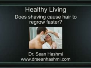 Does shaving cause hair to regrow faster?