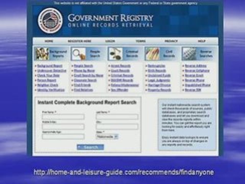 Find Anyone Anywhere, People Locator, Find Loved Ones.