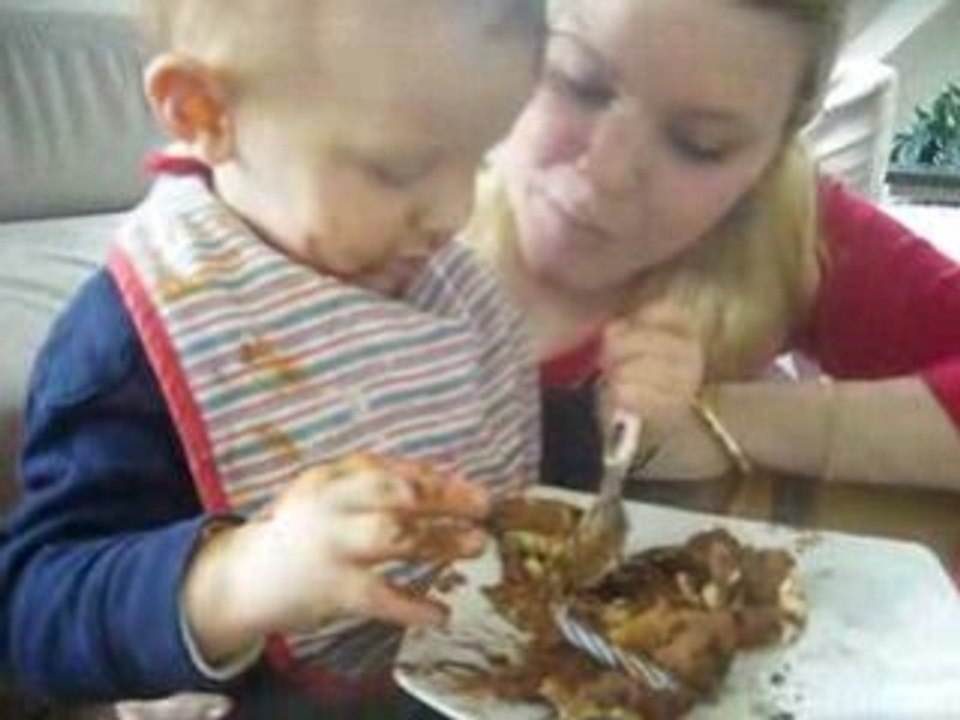 Eating my birthday cake