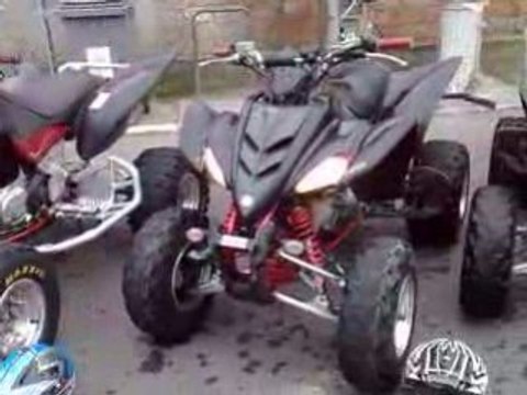 les quad apres le lavage