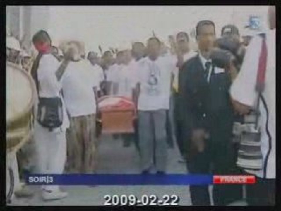 Guadeloupe Obsèques de luttes
