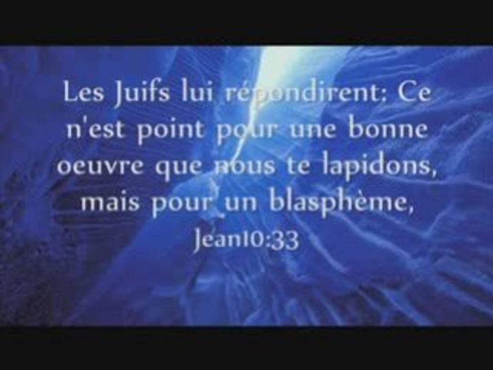 LES VERSERS QUI PROUVES QUE JÉSUS EST DIEU