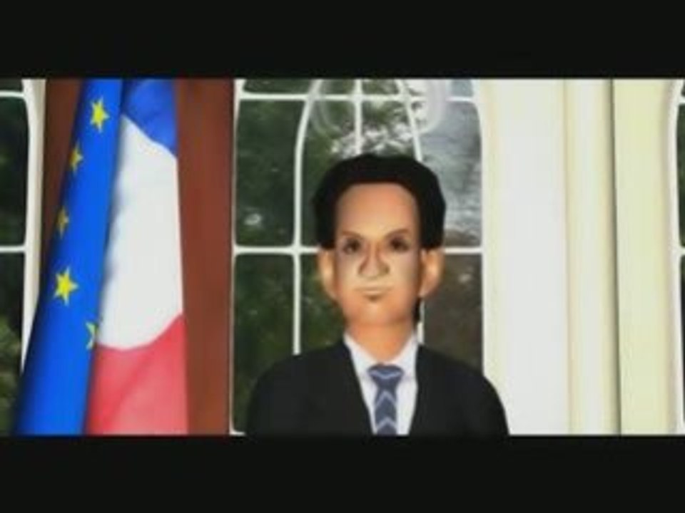 Sarkozy Allocution sur Second Life à l'Elysée Systaime Sarko
