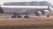 Airbus A340-600 - Heavy braking on landing