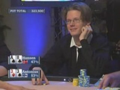 Poker EPT 2 Barcelone Gus Hansen vs Patrick Antonius