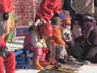 En piste à la station du Sauze et Super Sauze