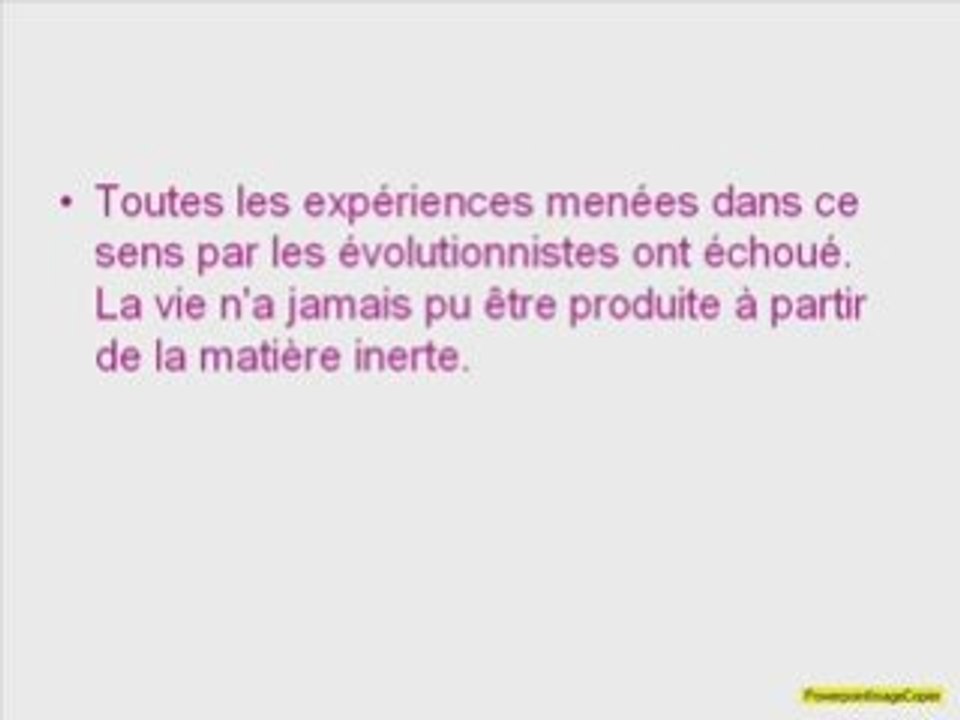 L'évolution