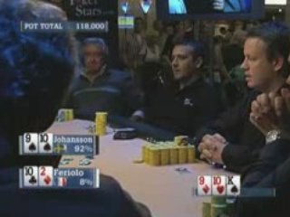 Poker EPT 2 Barcelone Johansson vs Feriolo