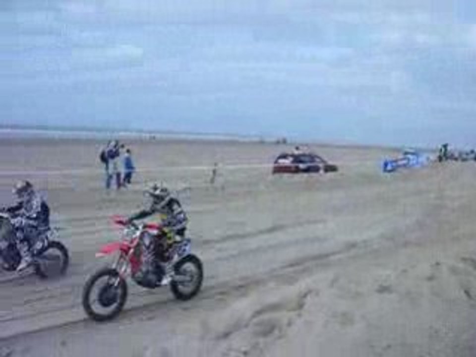 Premiers sauts de l'Enduro du Touquet 22/02/2009
