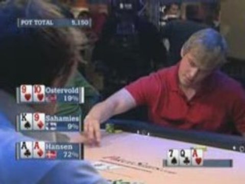 Poker EPT 2 Barcelone Sahamies vs Perrault