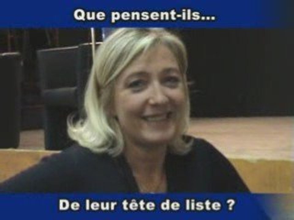 Européennes 2009 : Reportage sur Marine Le Pen (Nord Ouest)