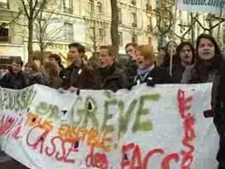 manif des universités contre la réforme de Valérie Pécresse