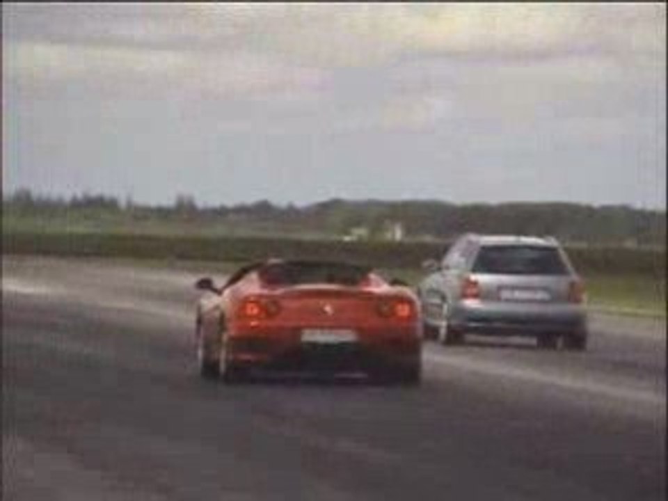 Audi RS4 killing a FERRARI 360 Modenna!!!