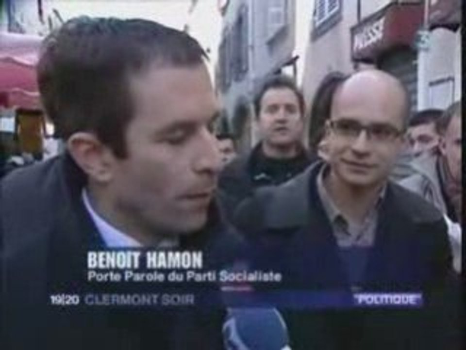 Benoît Hamon sur France 3 Auvergne le 20/02/2009