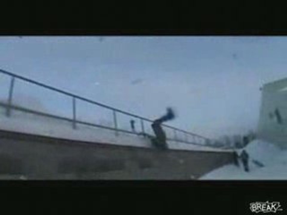 Régis fait du Snowboard