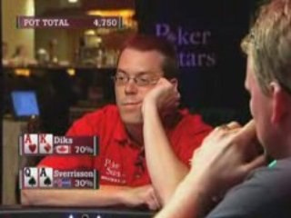 World Cup of Poker WCP III Diks plays AK Strongly