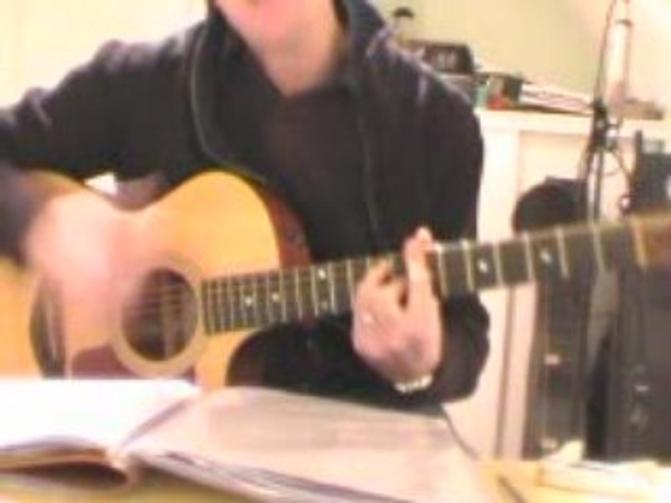 Yellow Coldplay cover acoustic guitar