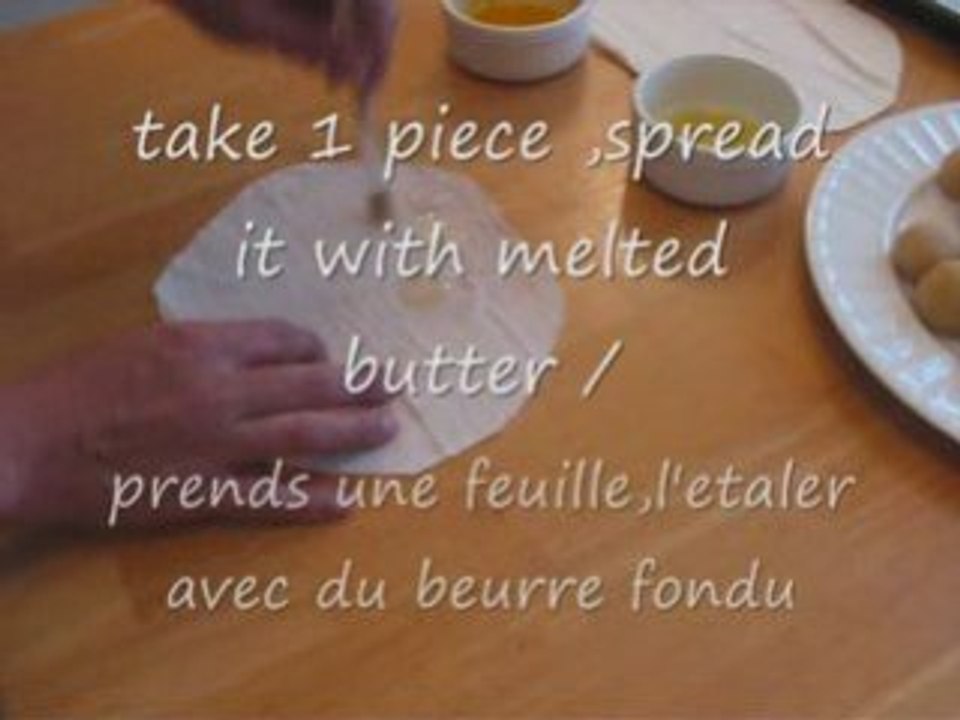 Fleurs aux amandes Almond flowers كعك اللوز