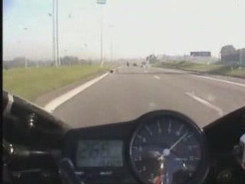 Pointe de vitesse en moto