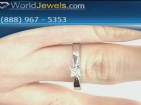 14k Gold Princess Diamond Solitaire Ring .20 carat ED-14