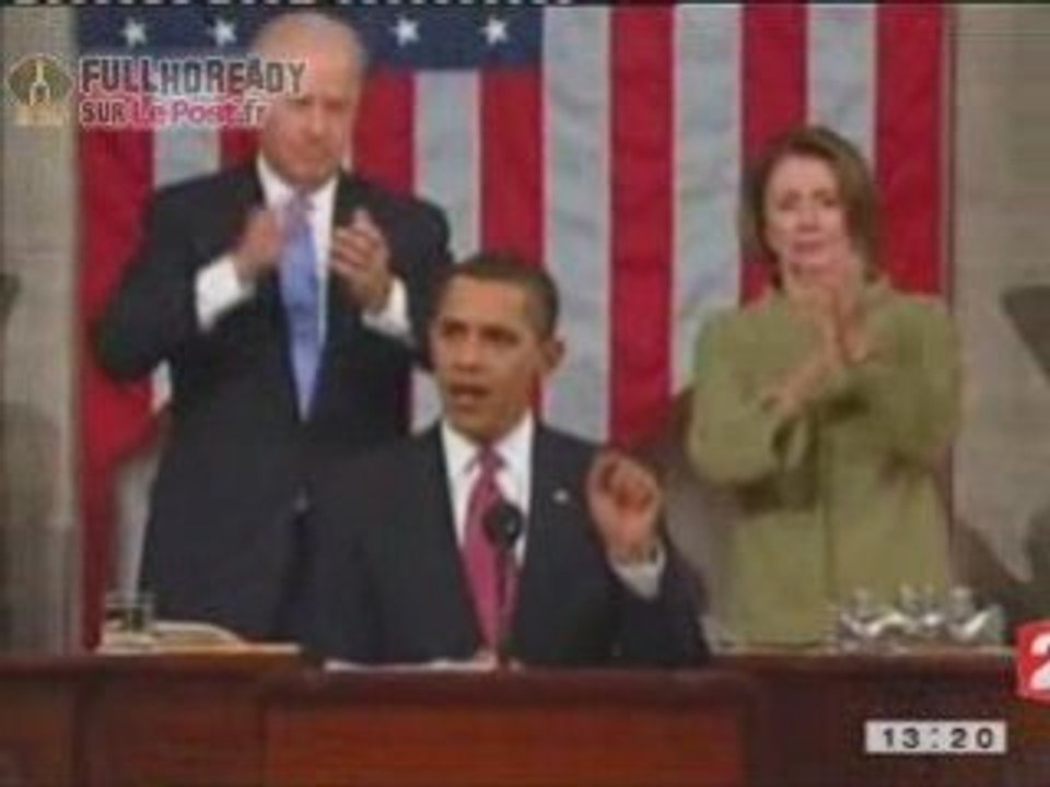 Barack Obama son discours à la nation [news] Fr2 250209
